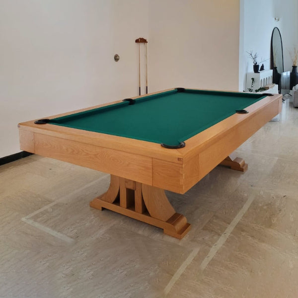 Knight Shot Athena Handicraft Pool Table 8ft. in Natural Oak