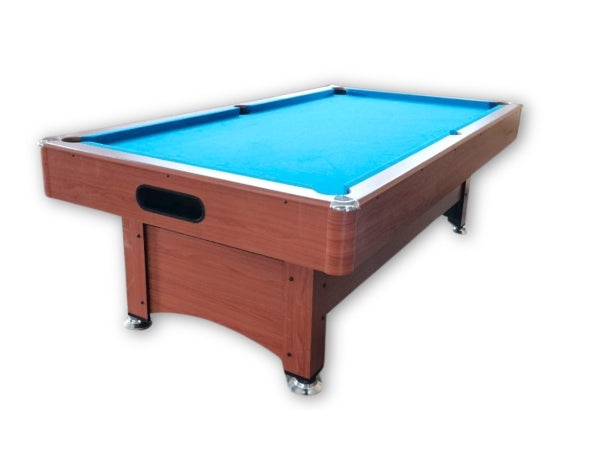 Knight Shot Home Use Billiard Table Maple Finishing in Wooden Base Slate w/ Ball Return System 8ft