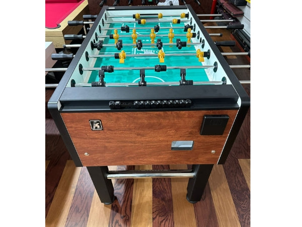 Knight Shot ST950A Semi Commercial Foosball Table with Black and Yellow Players