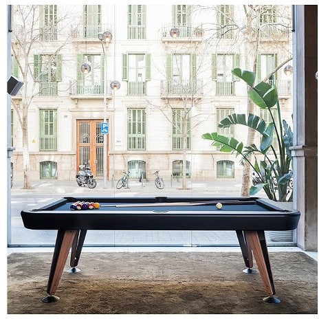 RS Barcelona Diagonal Pool Table – Indoor | Iroko Wood Legs | Drop Pocket