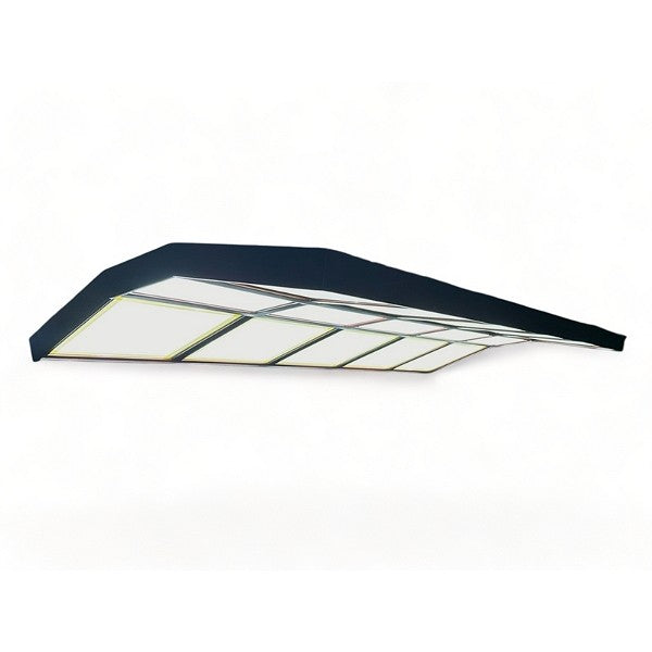 Knight Shot Snooker Curve 15 Panel Led Light Matte Mahogany