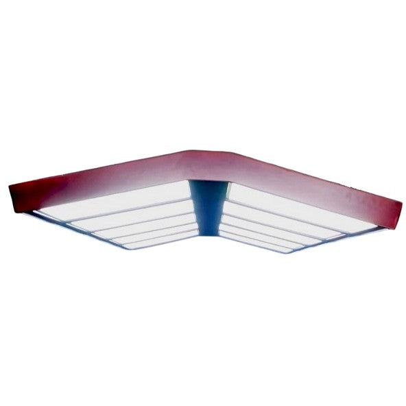 Knight Shot Snooker Curve 10 Panel Led Light Matte | Mahogany