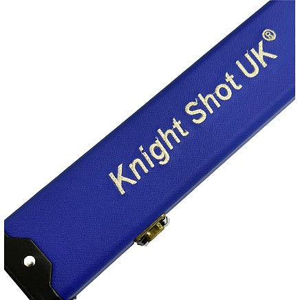 Knight Shot Snooker Hard Case 48" | Blue Black PU Leather | For 2pc &amp; 3/4 Jointed Snooker Cues | FB815