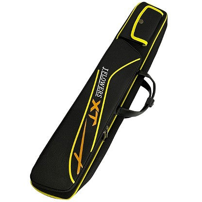 J Flowers Billiard Pool Cue Case Bag 3x4 Black & Yellow Color