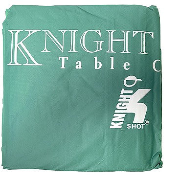 Knight Shot Billiard Table Cover w/ Weighted Corners | Green | 7Ft w/ KS Logo