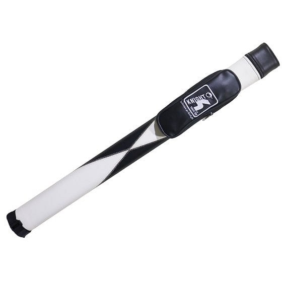 Knight Shot Billiard Cue Hard Case | 1x1 (1 Butt x 1 Shaft)  | Black &amp; White