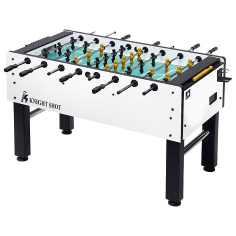 Knight Shot ST850A Semi-Commercial Foosball Table with Black and Yellow Players