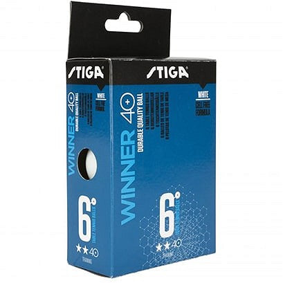 Stiga Winner 40+ 6-pack Table Tennis Balls | White