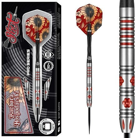 Shot Darts Shot Pro Series - Barbora Hospodárská | 90% Tungsten | Steel Tip Dart Set | 23gm