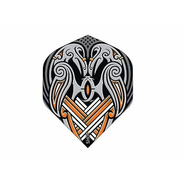 Shot Darts Viking Raven Standard Black Dart Flights