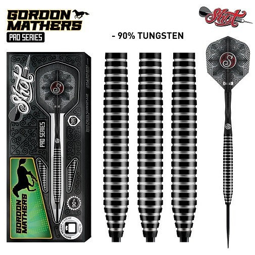 Shot Darts Pro Series-Gordon Mathers Steel Tip Dart Set 90% Tungsten | 23 Grams