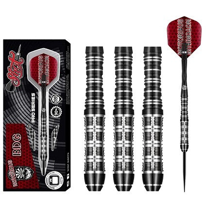 Shot Darts Pro Series - Notorious BDG 90% Tungsten | Steel Tip Dart Set |22gm