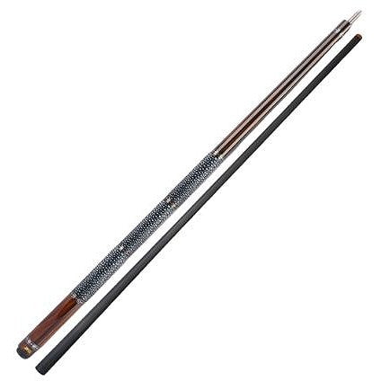 J Flowers Billiard Cue JF20-EBF Model In Pebbled Leather Wrap w/ Carbon Shaft