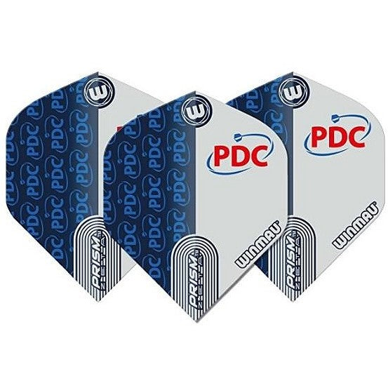 Winmau Prism Zeta Standard Blue & White Dart Flights