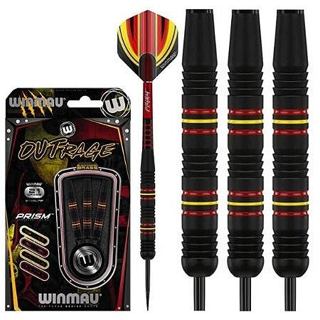 Winmau Outrage Brass Steel Tip Darts | 21 Grams