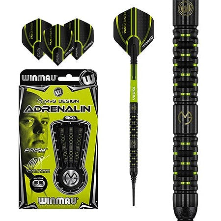 Winmau MvG Adrenalin 90% Tungsten Soft Tip Darts | 22 Grams