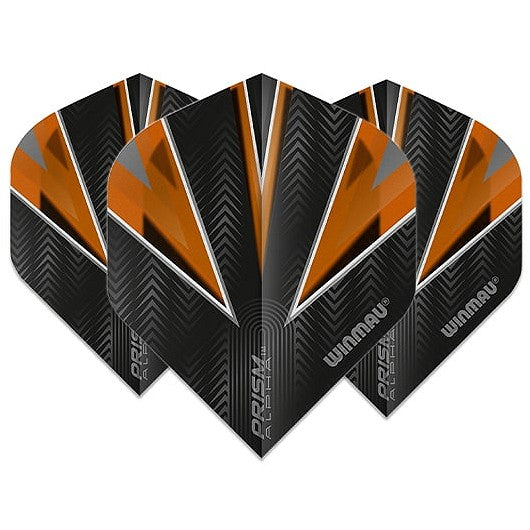 Winmau Prism Alpha Black & Orange Dart Flights