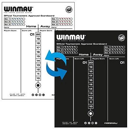 Winmau Dry Wipe Dart Scoreboard