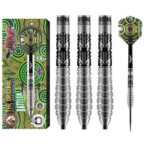 Shot Darts Kyle Anderson Battler | Steel Tip Dart Set | 80% Tungsten | 25 Grams