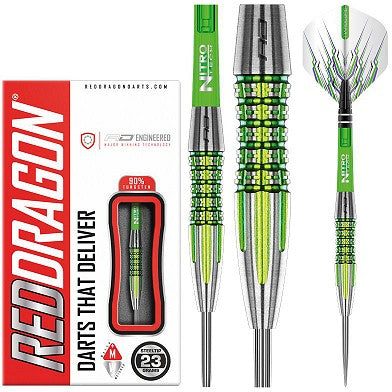 Red Dragon Fusion Plus 90% Tungsten Alloy Steel Tip Darts | 23 Grams | 3 Darts Per Set