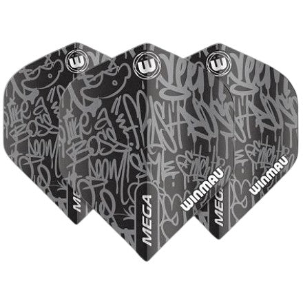 Winmau Mega Standard Black Dart Flights