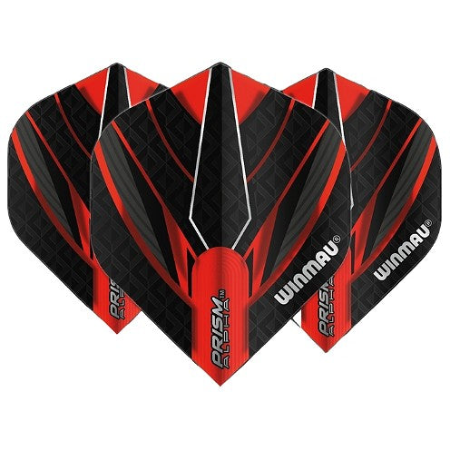 Winmau Prism Alpha Standard Red & Black Dart Flights