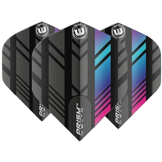 Winmau Prism Delta Black & Rainbow Dart Flights