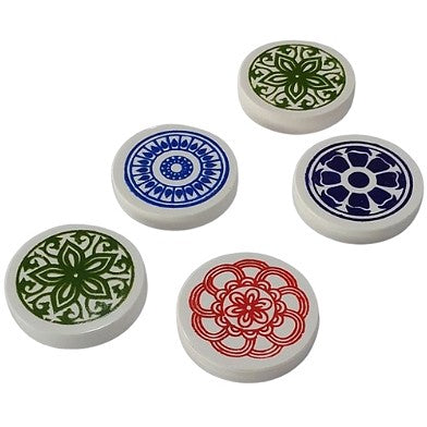 Knight Shot - Siscaa Leader Print carrom Striker 7.5mm | Per Piece