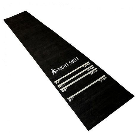 Knight Shot Rubber Dart Mat Black