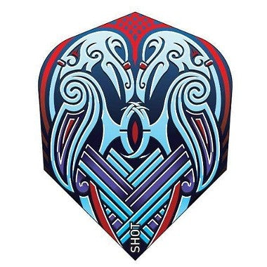 Shot Darts Viking Raven Small Standard Blue Dart Flights