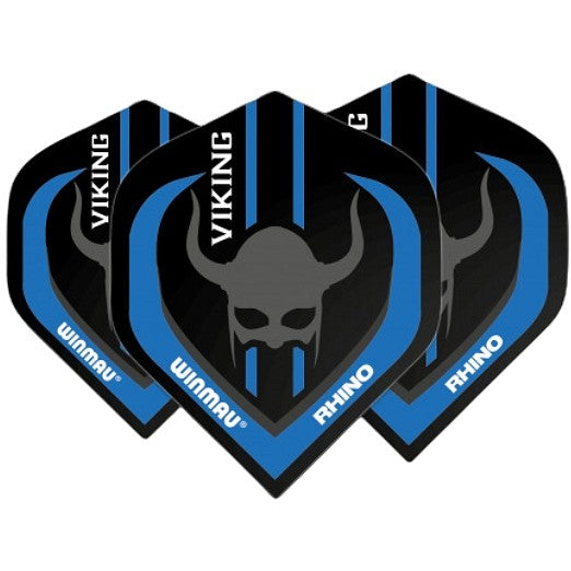 Winmau Rhino Players Viking Black & Blue Dart Flights