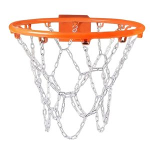 Basketball Chain Net – Galvanized Steel | Outdoor Heavy-Duty Round Design