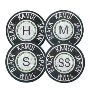 Kamui Standard Black Cue Tip – 13mm & 14mm (Super Soft/Soft/Medium/Hard)