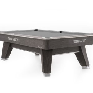 RASSON Acurra 9ft Pool Table – Tournament Edition – Drop Pocket | Strong Black / Sarum Grey