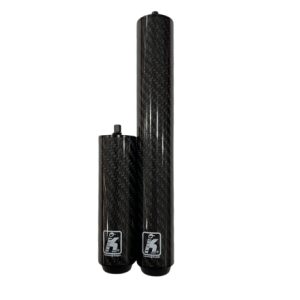 Knight Shot Carbon Fiber Cue Extension – Black | Radial Joint | 4" & 8" Options