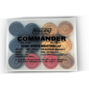 Knight Shot – Siscaa Carrom Commander Coins Set 9mm - Premium Carrom Playing Coins