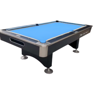 Knight Shot Knight II – 9ft Home Use Pool Table – Drop Pockets – Matte Black Finish