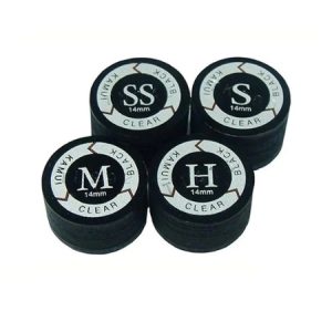 Kamui Clear Black Cue Tip 13mm & 14mm | Super Soft to Hard | Precision Professional Billiard Tip