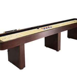 Knight Shot Shuffleboard MDF with PVC Walnut Finish 12ft.