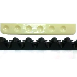 Wall Cue Rack With Flexible Rubber Cue Clips For 6 Cues