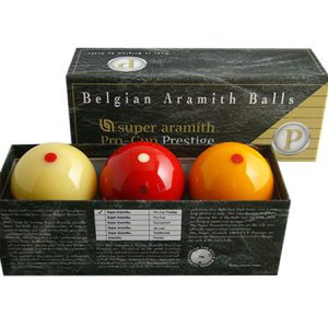 Aramith Super Carom Prestige Ball Set – 61.5mm (3 Balls | 6-Dot Design)