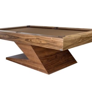 Bilhares Carrinho Zeta Pool Table  | Natural Walnut Veneer Finishing | 8ft