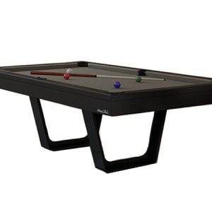 Billiards Breton Aero Modern Pool Table in Black Satin Finishing
