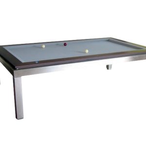 Billiards Breton Manhattan Pool Table - Stainless Steel