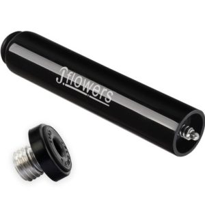 JFlowers Billiard Cue Extension 6" (Plain Black) – Enhance Reach & Control for Precision Shots