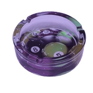 Knight Shot Ashtray Round Crystal 13cm