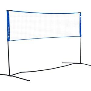 Knight Shot Badminton Post with Net and Carry Bag for Portability