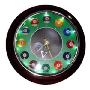 Knight Shot Clock Round LED Pool Design – LED Timepiece for Billiard Rooms