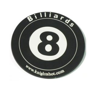 Rubber Coaster With 8 Ball Design