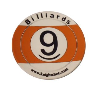 Rubber Coaster with 9 Ball Design – Durable Coaster for Billiards Enthusiasts